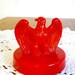Fenton Eagle Paperweight Red Slag Bicentennial