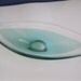 Vintage Bayel France Crystal Art Bowl Green