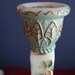 Milk Glass Candle Holders Painted Roses Vintage