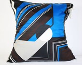 vintage scarf pillow