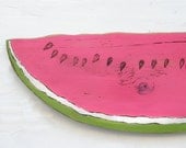 Watermelon Sign Slice Farm Stand Sign Summer Fruit Kitchen Sign