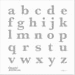 Custom Lowercase Letter Small e Red Distressed vintage style