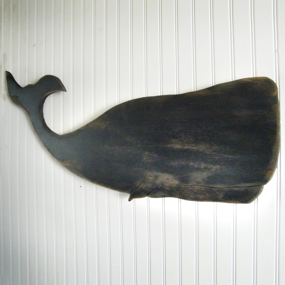 Black Whale Sign Moby Dick Supersized Whale Sign Whale Wood Art Sign Nautical Decor