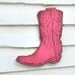 Boot Cowgirl Sign Wooden Cowboy Sign Kids Teen Room Wall Art