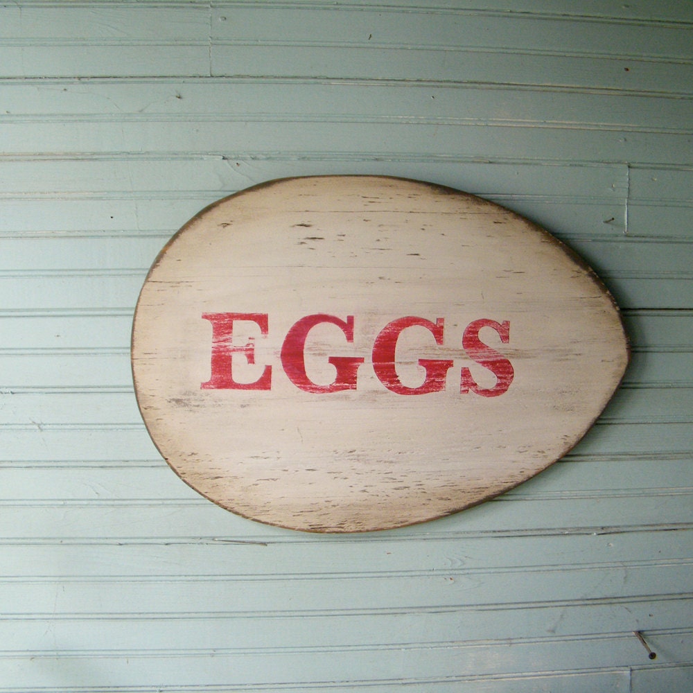 Egg Sign Roadside Chicken Egg Farm Stand Kitchen Wall Art