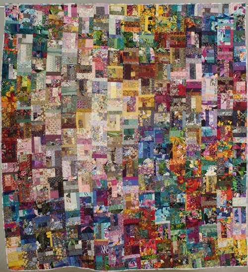 Queen Size Patchwork Floral Coverlet Bedding Modern Quilt Wall Hanging