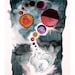 Wolf Howling at the Moon Illustration "Communication With Nature" Archival Giclee Print 22x15 in