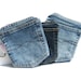 Denim Pockets Wallet with zipper for iPhone. MADE TO ORDER Men Women. homesteading Eco Fashion upcycled repurposed. Fall/Winter Fashion