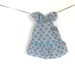 Baby Doll Dress. Turquoise Geometric Pattern. American Girl 18" Doll. OOAK.
