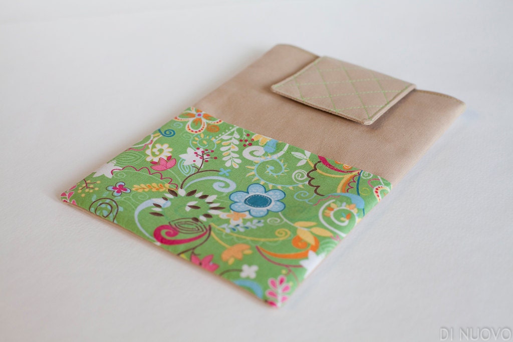 Green Kindle Fire Sleeve, Kindle Fire Case, Kindle Fire Cover