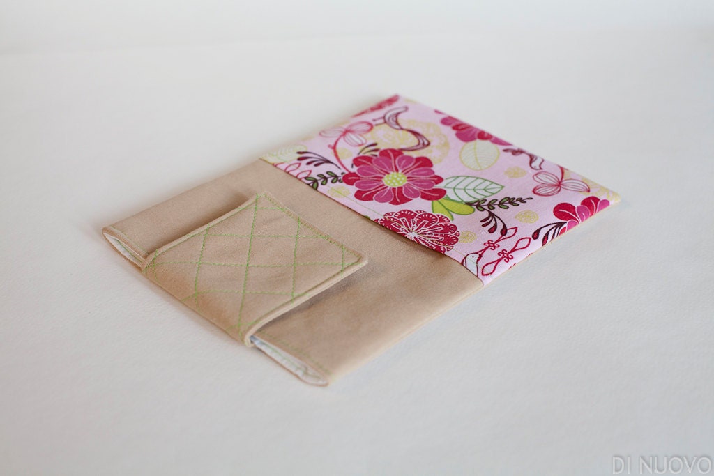 Flower Kindle Case, Pink Kindle Fire Sleeve, Kindle Fire Cover
