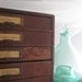 Vintage Card Catalog Catalogue Wood File Cabinet Office Shabby French Beach Cottage Industrial Farmhouse Rustic Decor