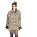 oversized leopard print and black reversible coat.