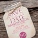 Mason Jar Save the Date for wedding invitations (envelope included)