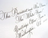 Calligraphy for Wedding Invitations.  Address Envelopes.