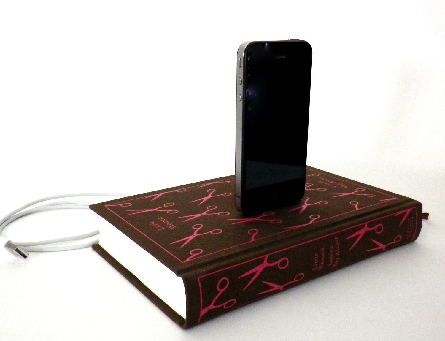 Little Women by Louisa May Alcott Book Charging Dock for iPhone or Android