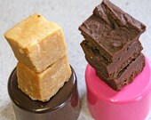 1/2 lb Chocolate & Peanut Butter Vegan Fudge Squares