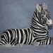 Handpainted Ceramic Zebra
