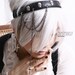 Gothic Punk Metal Skull Crown Leather Like Zipper Headband Headdress Dark Chain