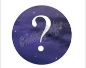 Pin or Magnet - SRA03 - Question Mark - 1" Pinback Button Badge or Fridge Magnet