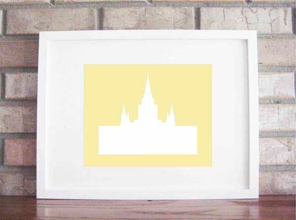 Custom LDS Temple Print 5 x 7