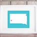 Customize Your Home Is Where The Heart Is - South Dakota 8x10