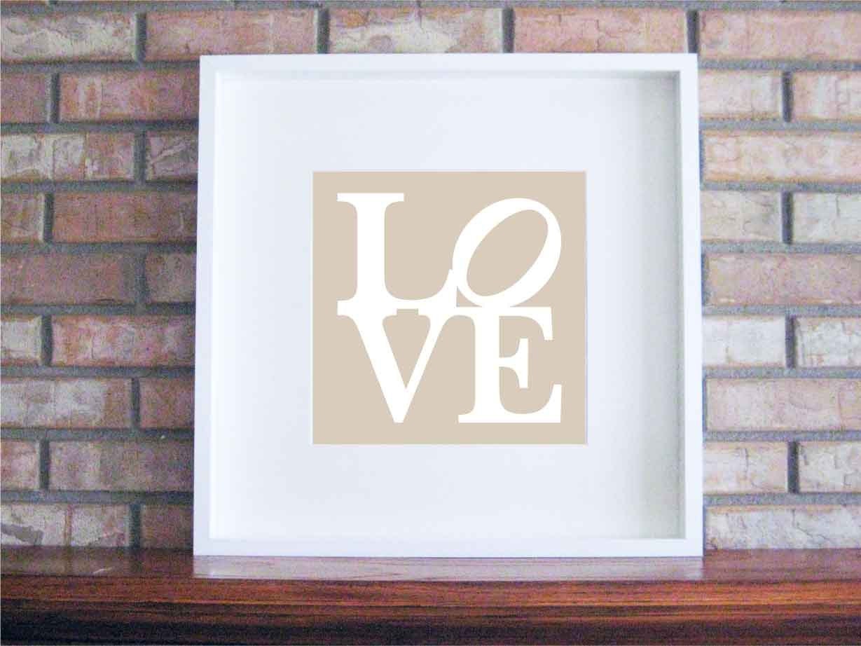 LOVE 8 x 8 - Custom Color