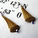 driftwood sailboat earrings with genuine parchment