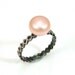 Sterling Silver and Pearl Solitaire Ring- Handmade