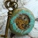 Steampunk Victoriana SPOOKY pocket watch key NECKLACE ---- SET