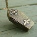 Steampunk Victorian pendant charm pirate pendant Necklace locket DARK Spirited Locket COFFIN Necklace