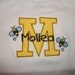 Custom boutique birthday t shirt girls bee bees onezie 1st 2nd 3rd 4th first tshirt tee onesie