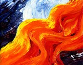 Moon Fire, 8"x8" Giclee Print