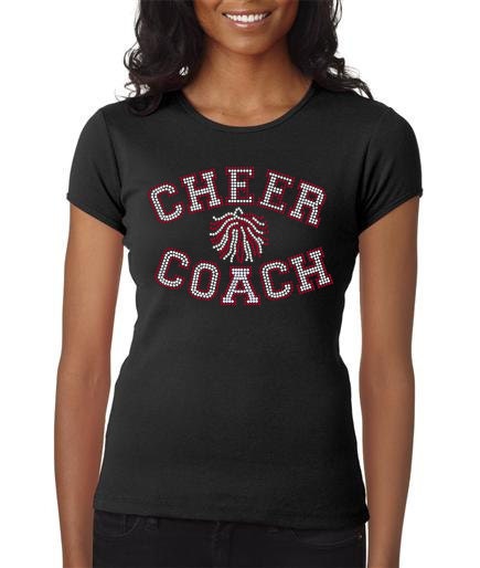 Women's rhinestone Cheer Coach shirt