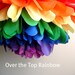 1 EXTRA LARGE Poms, Rainbow Pom, Tissue Paper Pom Pom, Rainbow Theme Party