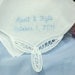 Monogrammed Something Blue Handkerchief for Bride