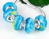 Large Hole Bead, Glass, fits Pandora, Biagi and European Style Bracelets, 1 Bead - jeweledhummingbird