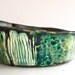 Emerald Green and Gunmetal Appetizer serving dish, salsa dish, trinket bowl,