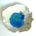 Soap Dish, Trinket Bowl, Spoon Rest, with crackled glass center