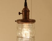 Lighting With Vintage Inspired Jelly Jar Style Glass Shade