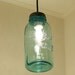 Reserved for Lauren - TWO -Rustic Lighting with Vintage Mason Jar Shades