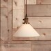 Pendant Lighting With White Glass Shade