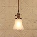 Pendant Light with Petite Opaque Shade with Gorgeous Vintage Sheffield Style