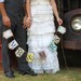 burlap banner "MR & MRS" with two hearts