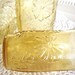 Vintage Anchor Hocking Drinking Glass - Single Juice Yellow Octagon Shape