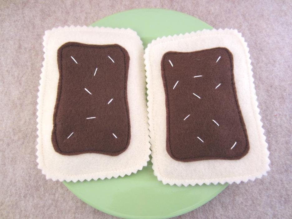 Felt Food Chocolate Toaster Pastry