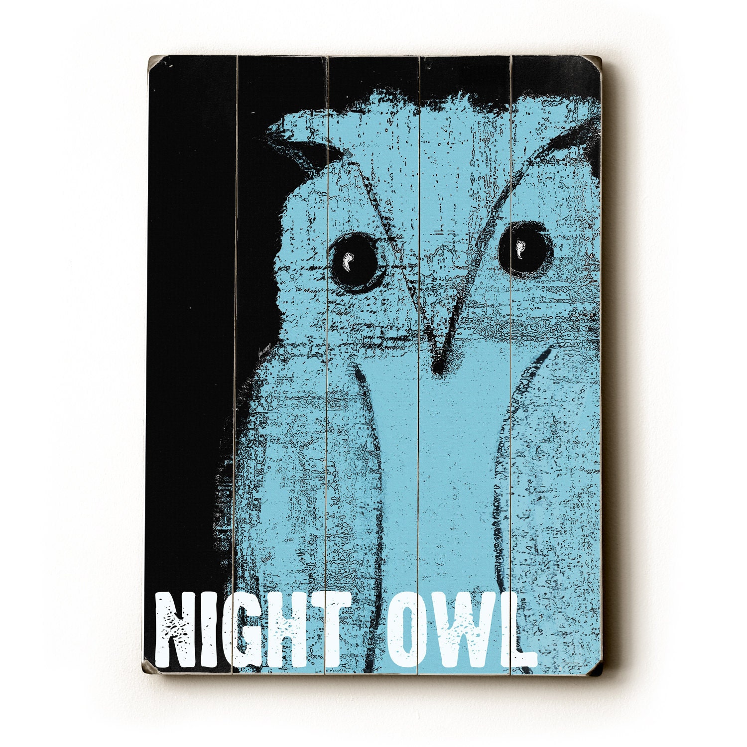 Night Owl 9x12 wooden sign wall art