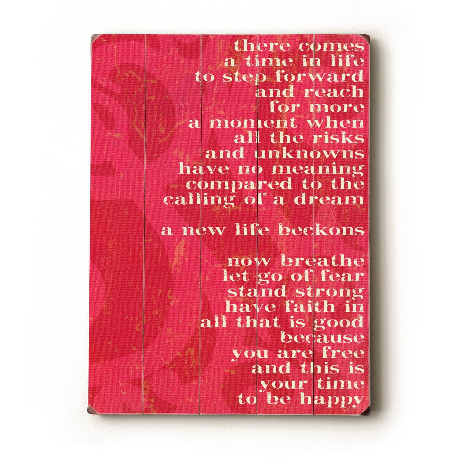 This Is Your Time To Be Happy 9 x 12 wooden sign wall art