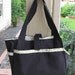 Pet Carrier -Black and green Geometric
