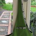 Pet Sling Large- Linen Green and Black Geometric